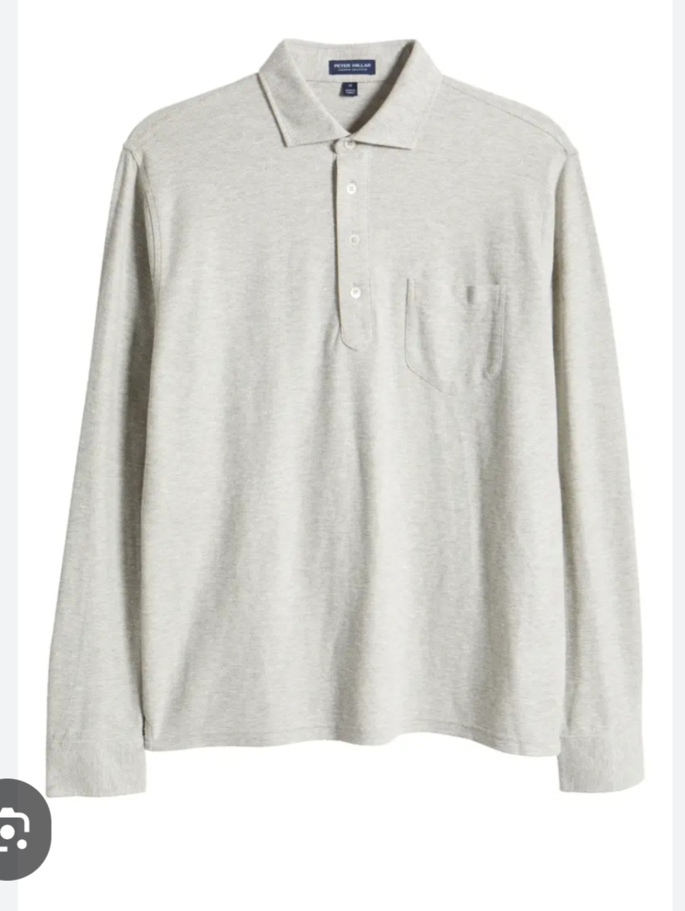 NWT XL Peter Millar Long Sleeve Polo
